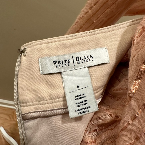 White House Black Market Midi Aline Pencil Skirt Tan Beige - Picture 4 of 5